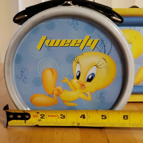 Set of 2 Tweety Bird Tin Lunchbox - Picture 7 of 8